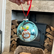 Christmas Bauble - with 3 Cat Head Designs