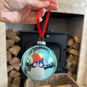 Christmas Bauble - with 3 Cat Head Designs