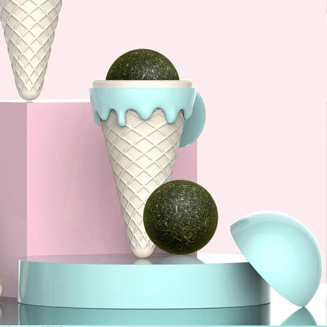 Ice Cream Catnip Roller Ball Toy