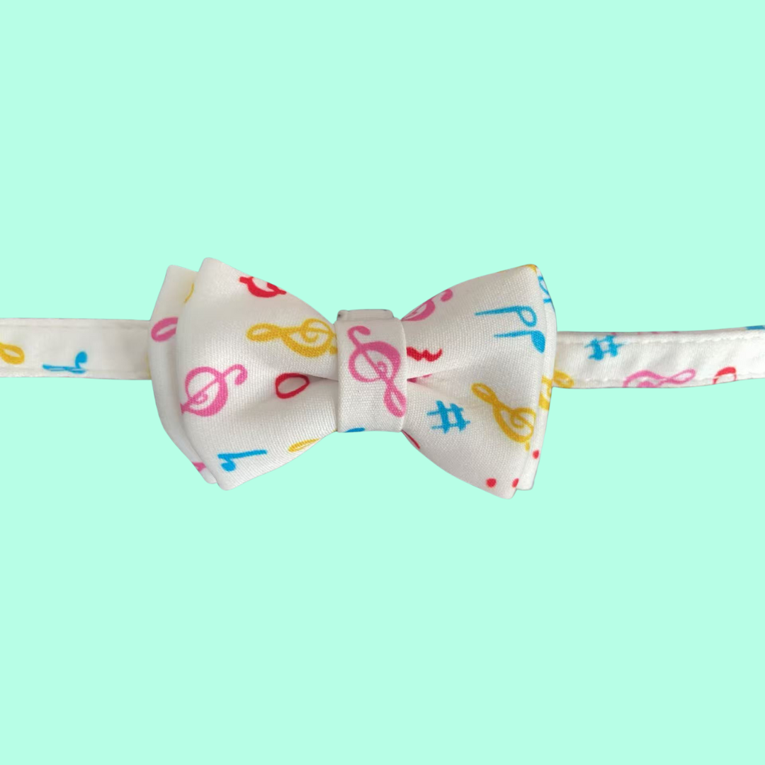 Cat Bow Tie - with Music Notes