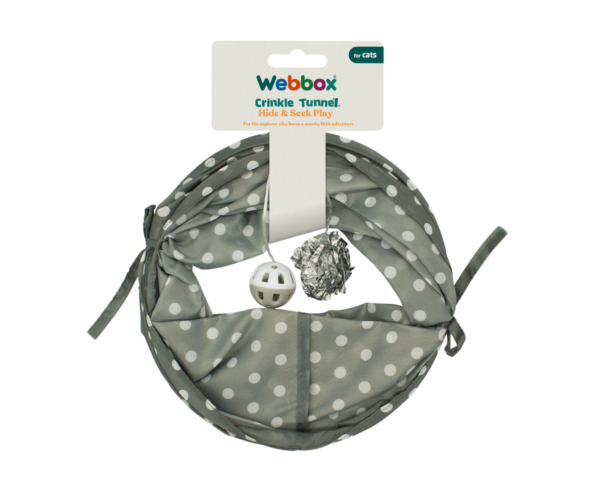 Cat Play Tunnel with Crinkle Ball