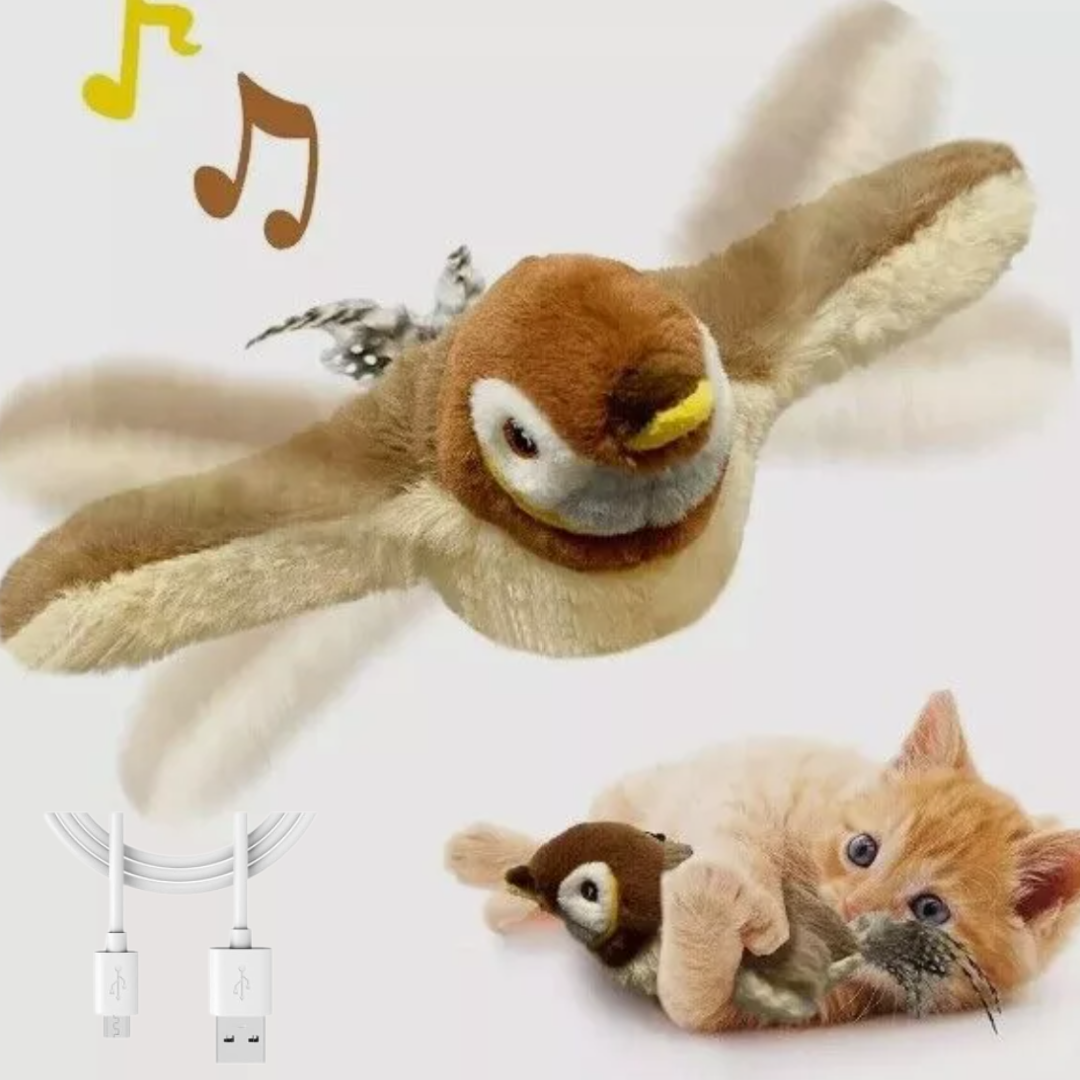 Touch Activated Bird Toy with USB Recharging